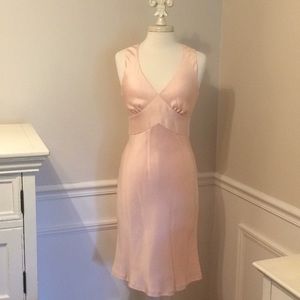 Ann Taylor Soft Pink Silk Dress